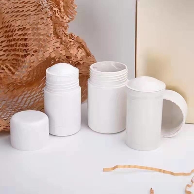 30g 50g ทรงกลม PCR วัสดุพลาสติกรีฟิล Deodorant Stick Container