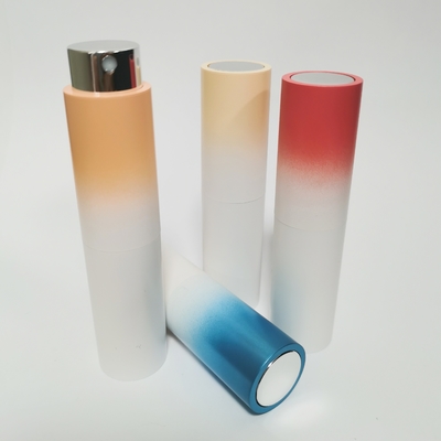 8ML ABS เปลือกนอกไล่โทนสีขวดแก้วด้านในขวดน้ำหอมรีฟิลคุณภาพสูง