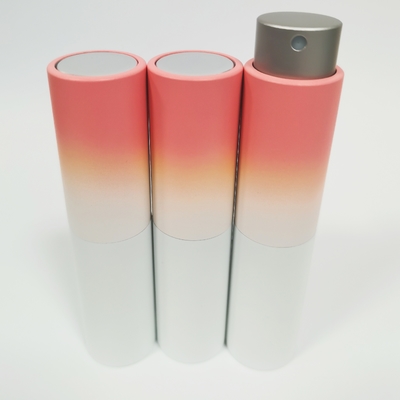 8ML Aluminum Shell Gradient Color Refill Spray And Bottle With Glass Inner Bottle