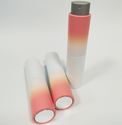 8ML Aluminum Shell Gradient Color Refill Spray And Bottle With Glass Inner Bottle