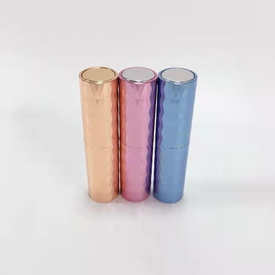 Refillable Perfume Spray And Bottle 8ML Aluminum Cover Diamond Design