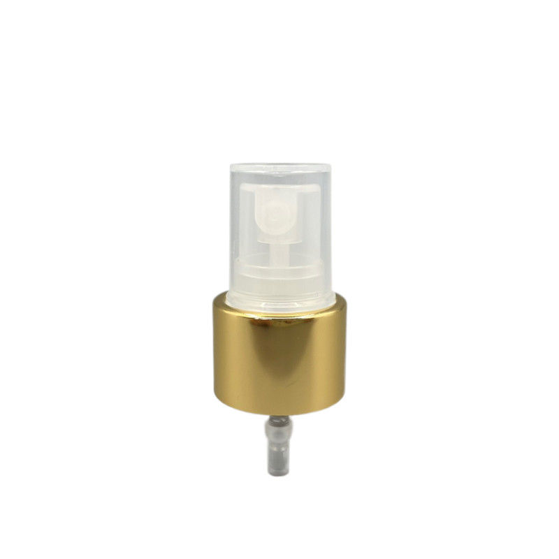 Gold Fine Mist Pump Sprayer 20/410 Aluminum Closure 0.12ML 0.16ML