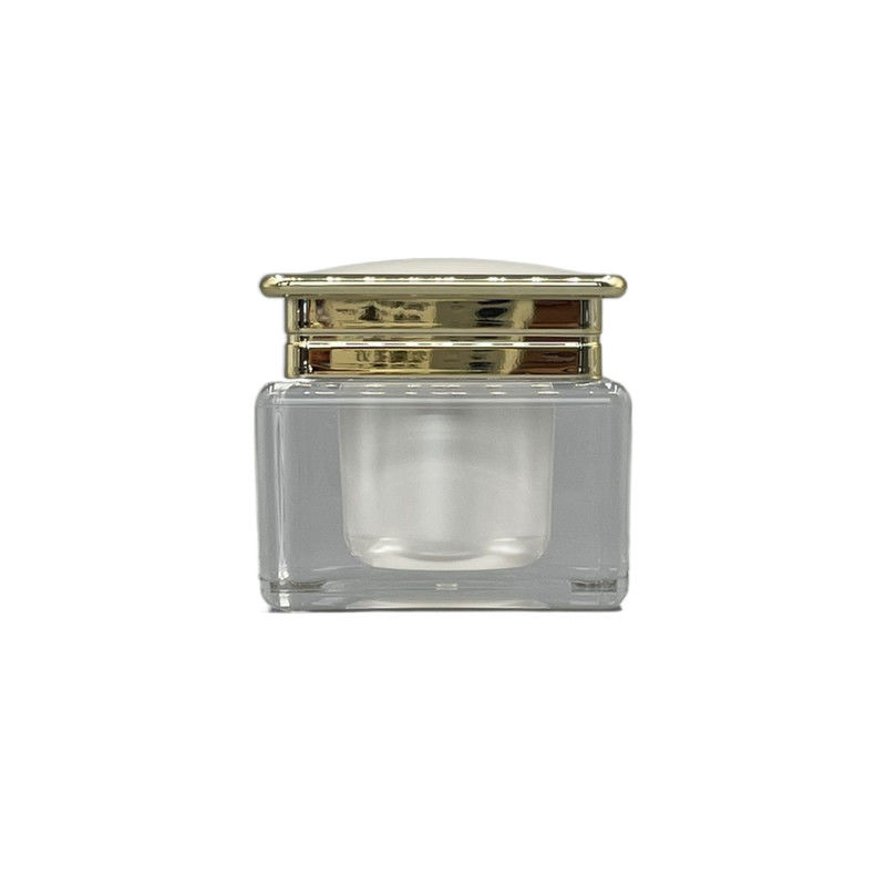Jade Surface Plastic Cream Jars 30g 50g Containers metallized For Cosmetics
