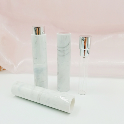 8ML เอบีเอสฝาครอบวัสดุฉีดหินอ่อนสีเติมน้ำหอมสเปรย์ขวดราคาที่แข่งขัน