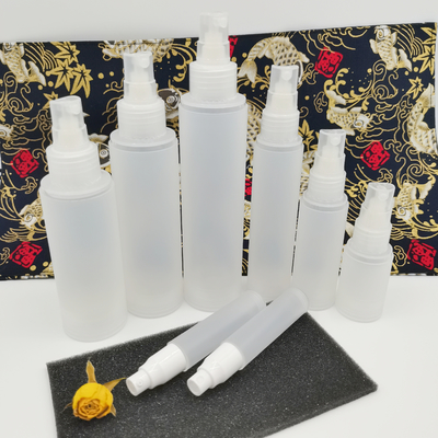 ใหม่พลาสติกขวดเครื่องสำอางชุด Frosted ขวด 5ml 10ml 15ml 30ml 50ml 80ml 100ml 120ml สำหรับ Skin Care บรรจุภัณฑ์