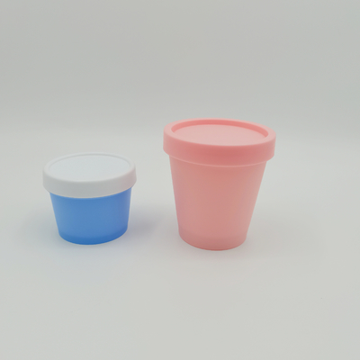 Mono Material PP ขวดเครื่องสำอาง 50ml 100ml 200ml 250ml ไอศกรีมถ้วยรูปร่าง Personal Care Jar