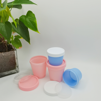 Mono Material PP ขวดเครื่องสำอาง 50ml 100ml 200ml 250ml ไอศกรีมถ้วยรูปร่าง Personal Care Jar