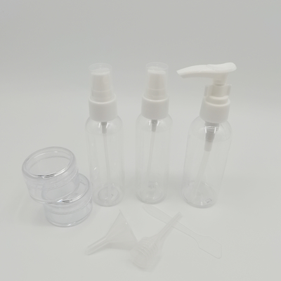 Pump Spoon Dropper Funnel ถุงล้าง PVC แบบกำหนดเองสำหรับขวดครีม Jar Travel Spray Bottle