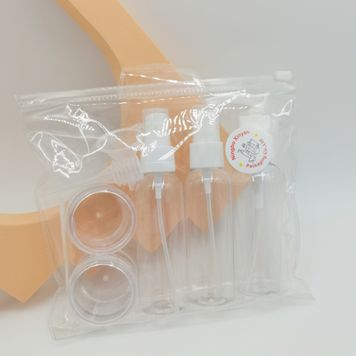 Pump Spoon Dropper Funnel ถุงล้าง PVC แบบกำหนดเองสำหรับขวดครีม Jar Travel Spray Bottle