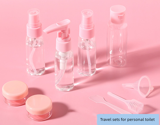 Pump Spoon Dropper Funnel ถุงล้าง PVC แบบกำหนดเองสำหรับขวดครีม Jar Travel Spray Bottle