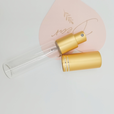 10ml 15ml 20ml 25ml 30ml หลอดขวดแก้วพร้อมเครื่องพ่นน้ำหอมอลูมิเนียม