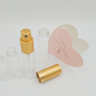 10ml 15ml 20ml 25ml 30ml หลอดขวดแก้วพร้อมเครื่องพ่นน้ำหอมอลูมิเนียม