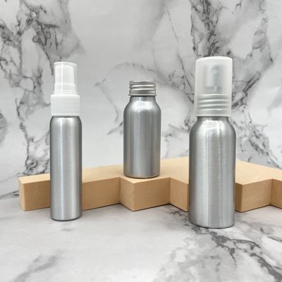 ปิดผนึกขวดเครื่องสำอางอลูมิเนียมป้องกัน UV 100ml 150ml พร้อมฉลาก