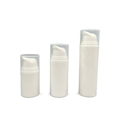 Snap On บรรจุภัณฑ์ปั๊มสุญญากาศ 15ml PP ขวดบำรุงผิวเป็นมิตรกับสิ่งแวดล้อม