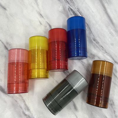 6g 15g 30g 50g 75g Round AS / ABS / PP คอนเทนเนอร์แท่งระงับกลิ่นกายที่ว่างเปล่าสำหรับยากันยุง