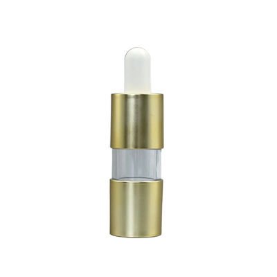 ขวดน้ำมันหอมระเหยทองเปล่า 20ml 0.25ml Dosage UV เคลือบ Liquid Dropper พร้อม Bulb