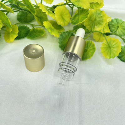 ขวดน้ำมันหอมระเหยทองเปล่า 20ml 0.25ml Dosage UV เคลือบ Liquid Dropper พร้อม Bulb