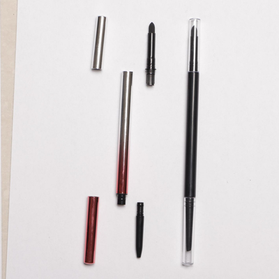 ดินสอเขียนคิ้วที่ว่างเปล่า Slim Style Make - Up Tools แปรงปัดคิ้วผ้าฝ้ายวัสดุ ABS