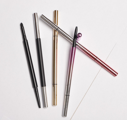 ดินสอเขียนคิ้วที่ว่างเปล่า Slim Style Make - Up Tools แปรงปัดคิ้วผ้าฝ้ายวัสดุ ABS