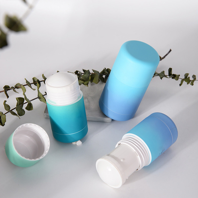 30g 50g ทรงกลม PCR วัสดุพลาสติกรีฟิล Deodorant Stick Container