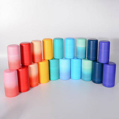 30g 50g ทรงกลม PCR วัสดุพลาสติกรีฟิล Deodorant Stick Container