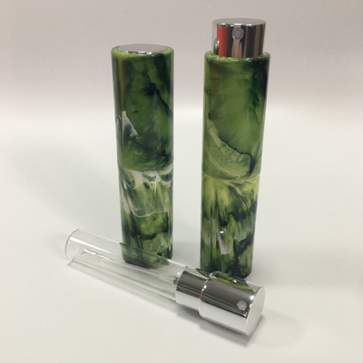 8ML เอบีเอสฝาครอบวัสดุฉีดหินอ่อนสีเติมน้ำหอมสเปรย์ขวดราคาที่แข่งขัน