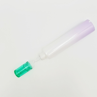 หลอดบีบเปล่าสีที่กำหนดเอง 20ml 40ml ฝาใสขนาดเส้นผ่าศูนย์กลาง 25 มม. สำหรับอายเจล