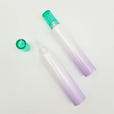 หลอดบีบเปล่าสีที่กำหนดเอง 20ml 40ml ฝาใสขนาดเส้นผ่าศูนย์กลาง 25 มม. สำหรับอายเจล